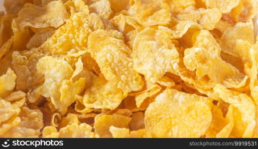 Breakfast Cereal. Toasted golden flakes of corn