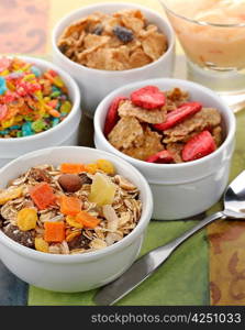 Breakfast Collection : Muesli And Flakes With Fruites And Nuts