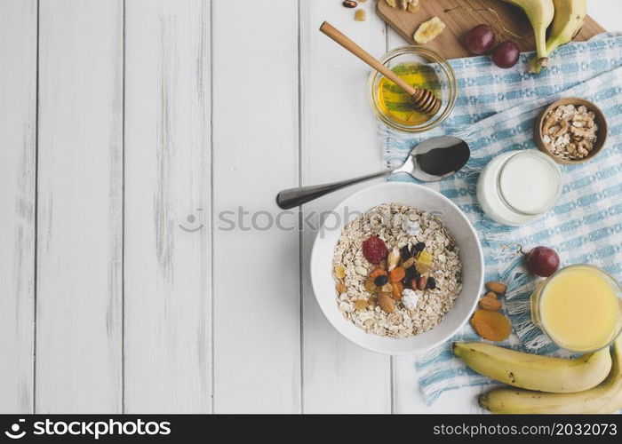 breakfast food composition