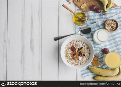 breakfast food composition