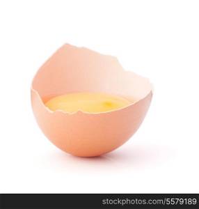 Breaking egg isolated on white background cutout