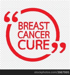 BREAST CANCER CURE Illustration design