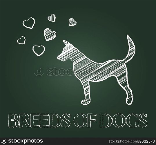 Breeds Of Dogs Showing Pets Reproduce And Offspring