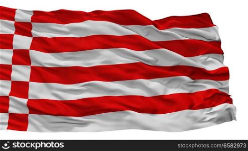 Bremen City Flag, Country Germany, Isolated On White Background. Bremen City Flag, Germany, Isolated On White Background