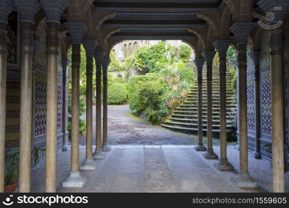 Breno, Brescia, Lombardy, Italy: historic town in the Oglio valley. Palace