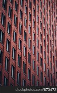 Brick building window cascade, Netherlands