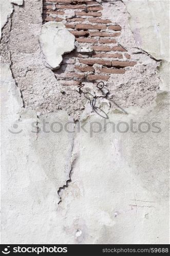 Brick,concrete weathered grunge wall background