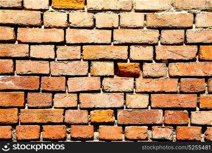 brick in italy old wall and texture material the background