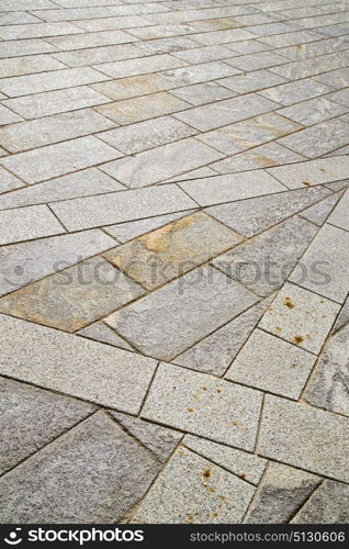 brick in legnano street lombardy italy varese abstract pavement of a curch and marble