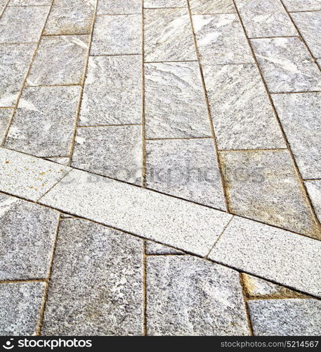 brick in legnano street lombardy italy varese abstract pavement of a curch and marble