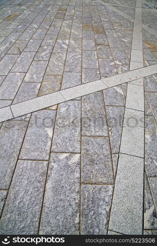 brick in legnano street lombardy italy varese abstract pavement of a curch and marble