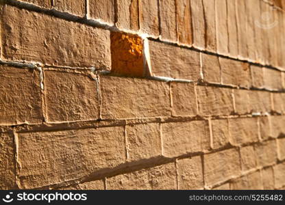 brick in legnano street lombardy italy varese abstract pavement of a curch and marble