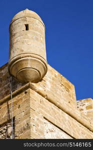 brick in old construction africa morocco and the tower near sky