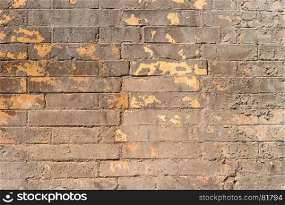Brick patterned background shot with natural light.
