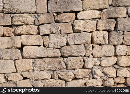 Brick stone wall can be used for background