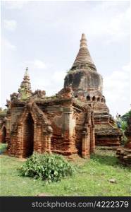 Brick stupa in Inwa, Msandalay, Myanmar