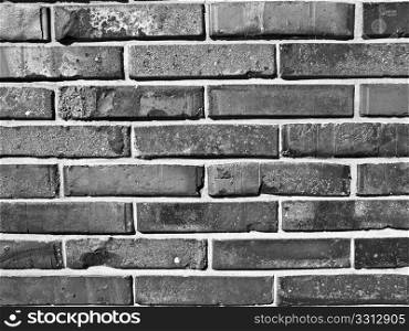Brick wall. A brick wall useful as a background