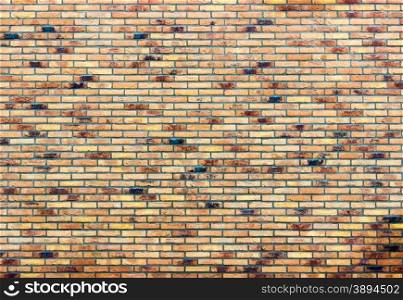 Brick wall as part of house with several different colors