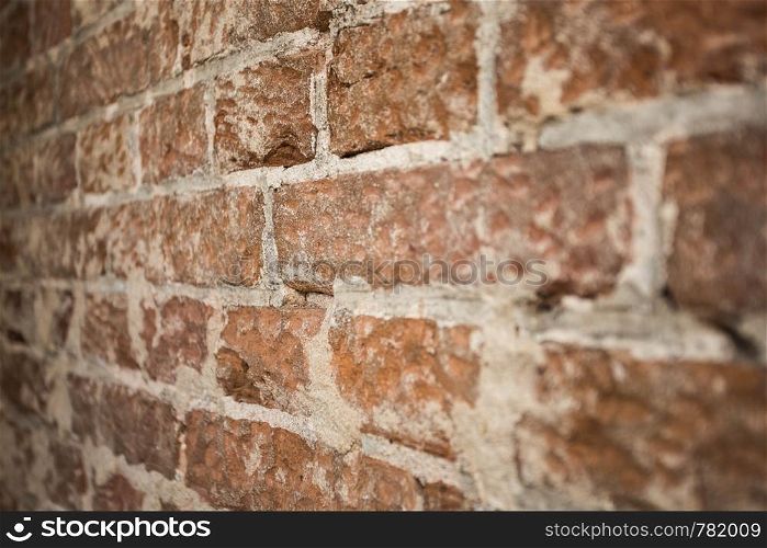 brick wall background texture close-up with blurred details building concept. brick wall background texture close-up with blurred details