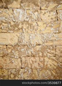 brick wall grunge scraped brickwall to restore the mortar plaste