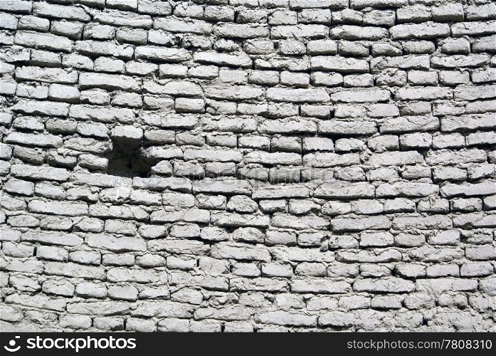 Brick wall in Gaochang, Silk road, China