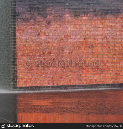 Brick wall on a building