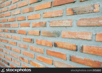 Brick wall texture pattern for background.