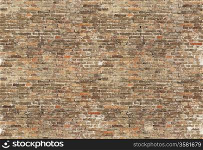 Brick wall, use as a seamless background