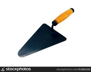 Bricklayer&rsquo;s trowel isolated on white background