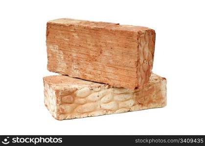 bricks isolated on a white background