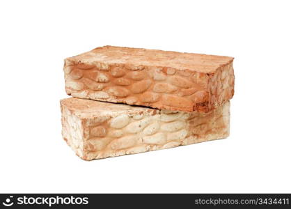 bricks isolated on a white background