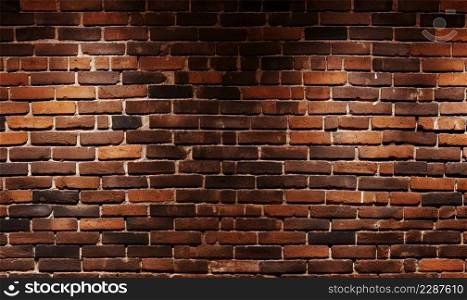 bricks wall with l&light. blank background template