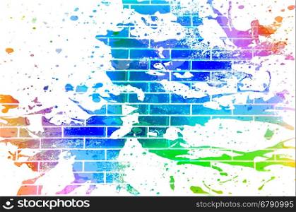 brickwall texture background with multicolor