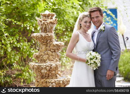 Bride And Groom At Wedding Ceremony