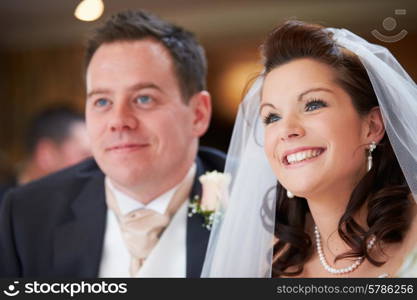 Bride And Groom During Wedding Ceremony