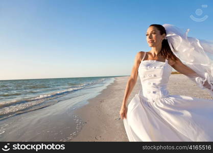 Bride at Beach Wedding