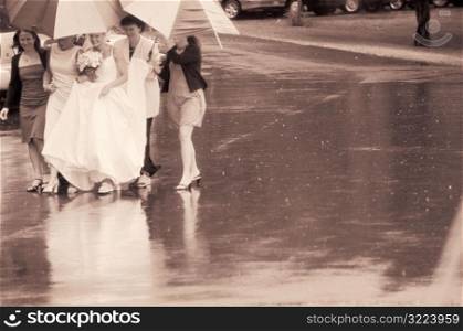 Bride in the Rain