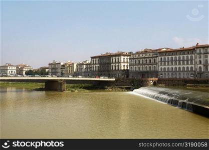 Bridge across a river, Arno River, Florence, Tuscany, Italy