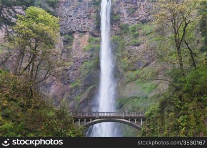 Bridge across Multnomah Falls, near Troutdale, Oregon