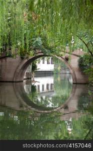 Bridge across the canal, Zhouzhuang, Jiangsu Province, China