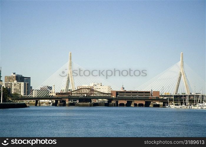 Bridge across the river, Boston, Massachusetts, USA