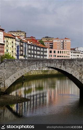 bridge architecture in Bilbao city