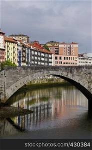 bridge architecture in Bilbao city