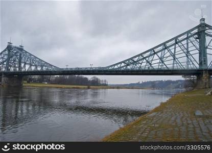 "bridge called "Blaues Wunder" or "Blue Wonder" in Dresden"