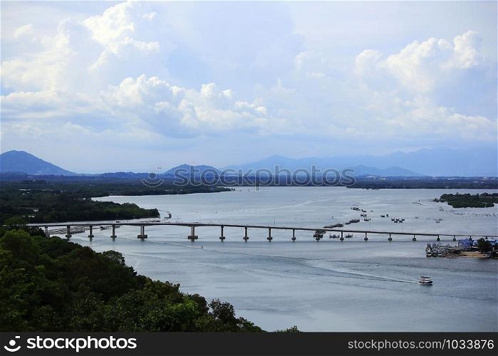 Bridge Laem Sing Chanthaburi thailand