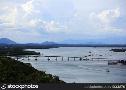 Bridge Laem Sing Chanthaburi thailand