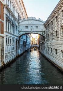 Bridge of Sighs in Venice HDR. HDR Ponte dei Sospiri (meaning Bridge of Sighs) in Venice, Italy