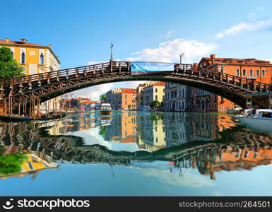 Bridge of the Academy at Grand Canal in Venice