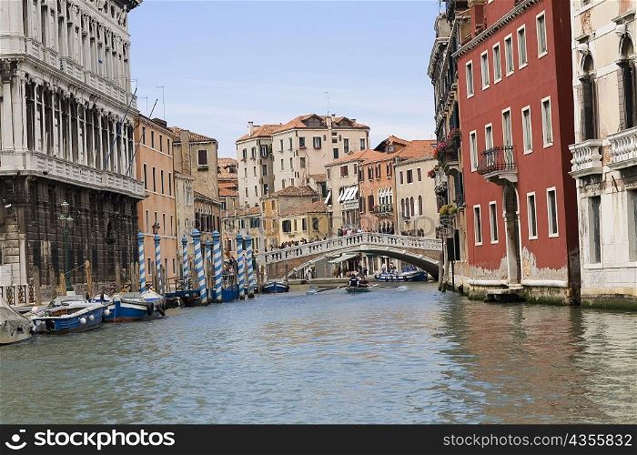 Bridge over a canal, Grand Canal, Venice, Italy