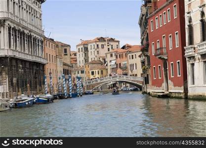 Bridge over a canal, Grand Canal, Venice, Italy